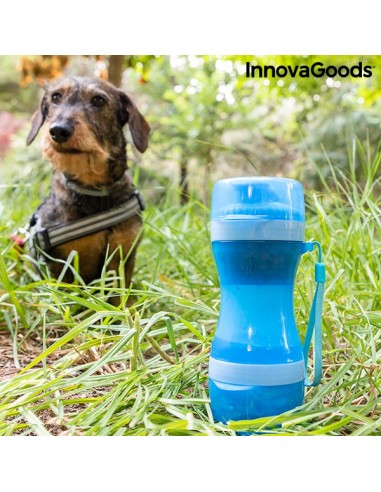 Bouteille avec Distributeur d'Eau et d'Aliments pour Animaux 2 en 1 Pettap InnovaGoods