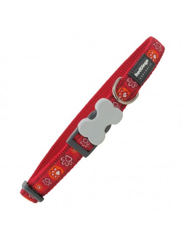 Collier pour Chien Red Dingo Style Rouge Empreinte des animaux (2 x 31-47 cm)