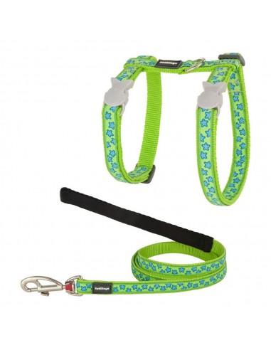 Harnais pour chat TicWatch Style Turquoise Étoile Sangle