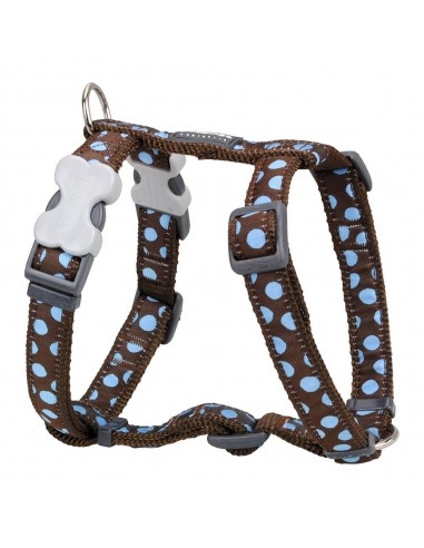 Harnais pour Chien Red Dingo Style Sports Bleu Pois 37-61 cm