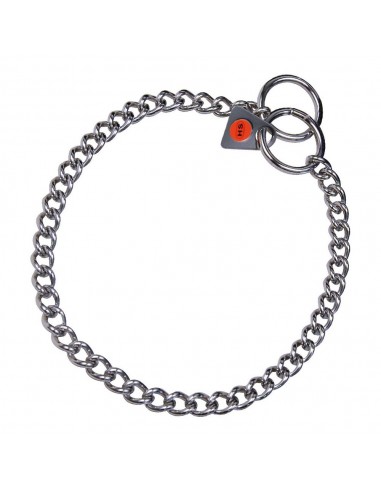 Collier pour Chien Hs Sprenger Argenté 2 mm Maillons Torsadé (50 cm)