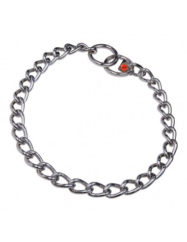 Collier pour Chien Hs Sprenger Argenté 4 mm Maillons Torsadé (65 cm)