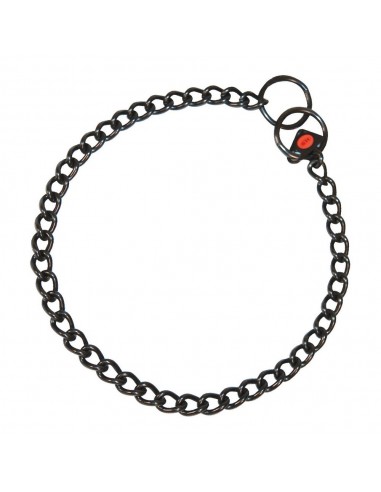 Collier pour Chien Hs Sprenger Noir 2,5 mm Maillons Court (50 cm)