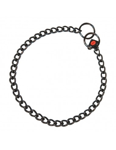 Collier pour Chien Hs Sprenger Noir 2,5 mm Maillons Court (45cm)