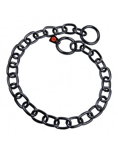 Collier pour Chien Hs Sprenger Noir 4 mm Maillons Semi-long (69 cm)