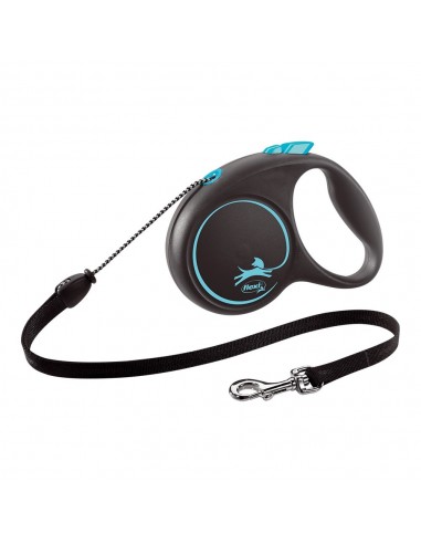 Laisse pour Chien Flexi BLACK DESIGN 5 m Bleu Taille XS