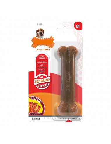 Jouet pour chien Nylabone Dura Chew Bacon Taille M Nylon