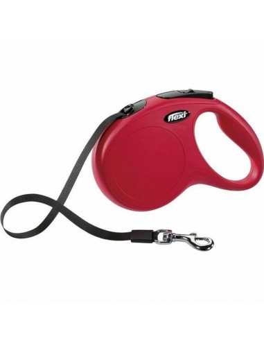 Laisse pour Chien Flexi New Classic 5m Rouge Taille M