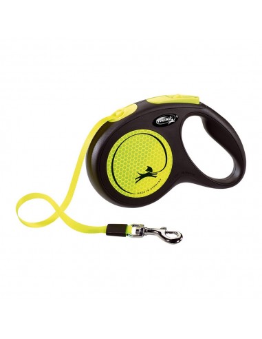 Laisse pour Chien Flexi NEW CLASSIC NEON 5 m Taille S