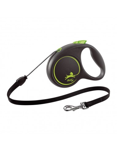 Laisse pour Chien Flexi BLACK DESIGN 5 m Taille S Vert