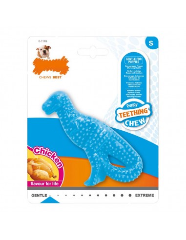 Jouet pour chien Nylabone Dinosaure Poulet Nylon Chiots