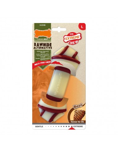 Jouet pour chien Nylabone Rawhide Nœud Taille L Nylon Veau