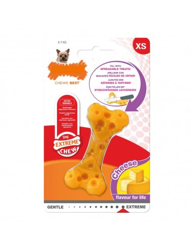 Jouet pour chien Nylabone Dura Chew Fromage Nylon Taille XS