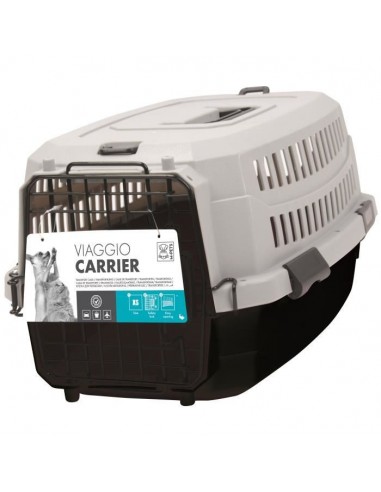 M-PETS Caisse de transport Viaggio Carrier M - 68x47,6x45cm - Noir et gris - Pour chien