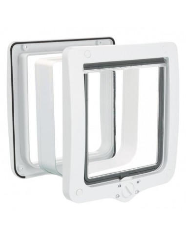 Chatiere - 4 positions - Avec tunnel - XL : 24 × 28 cm - Blanc