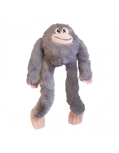 Jouet pour chien en peluche Gloria Iwazaru Singe Gris